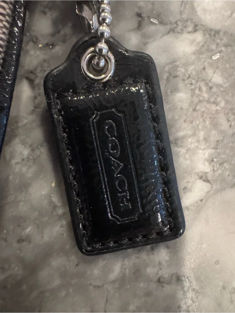 Coach Signature Black/Khaki Wristlet Pouch